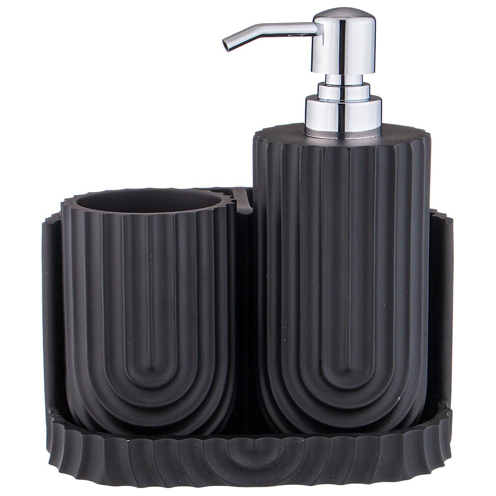 Аксессуары для ванной комнаты 3 шт черные ARM-216-146