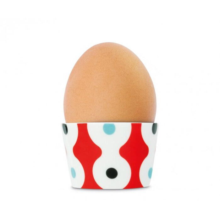 Чашка для яйца разноцветная Dots