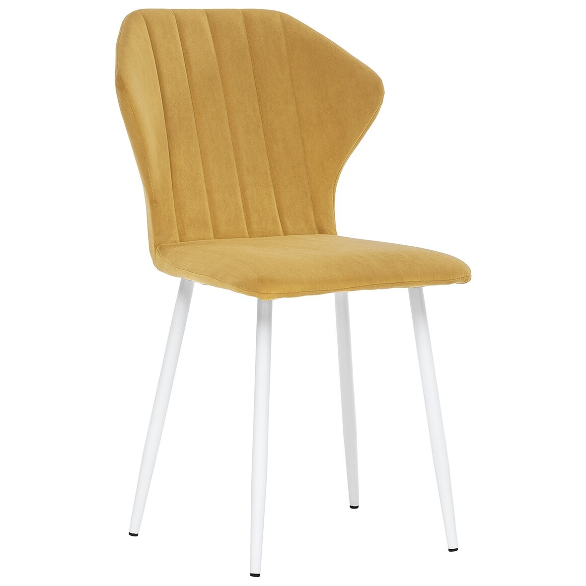 Кухонный стул с белыми ножками горчичный &quot;Гувер&quot; Ultra Mustard