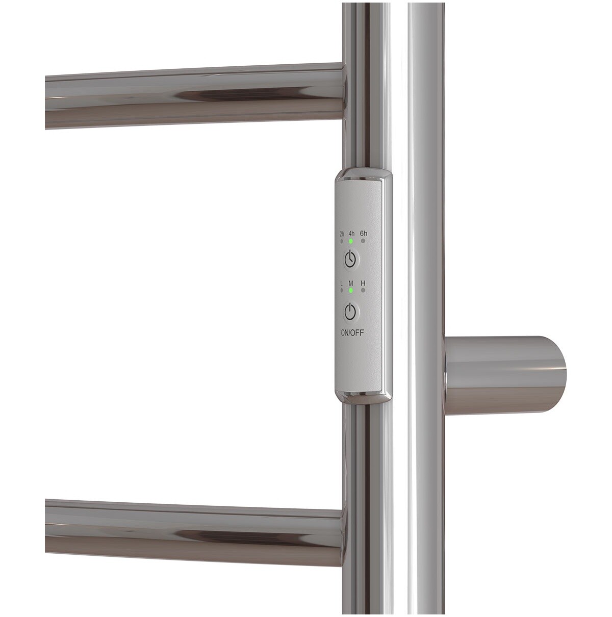 Полотенцесушитель электрический 40х80 см с полкой, с диммером справа хром Point "Афина" PN04848P П5 - изображение 4