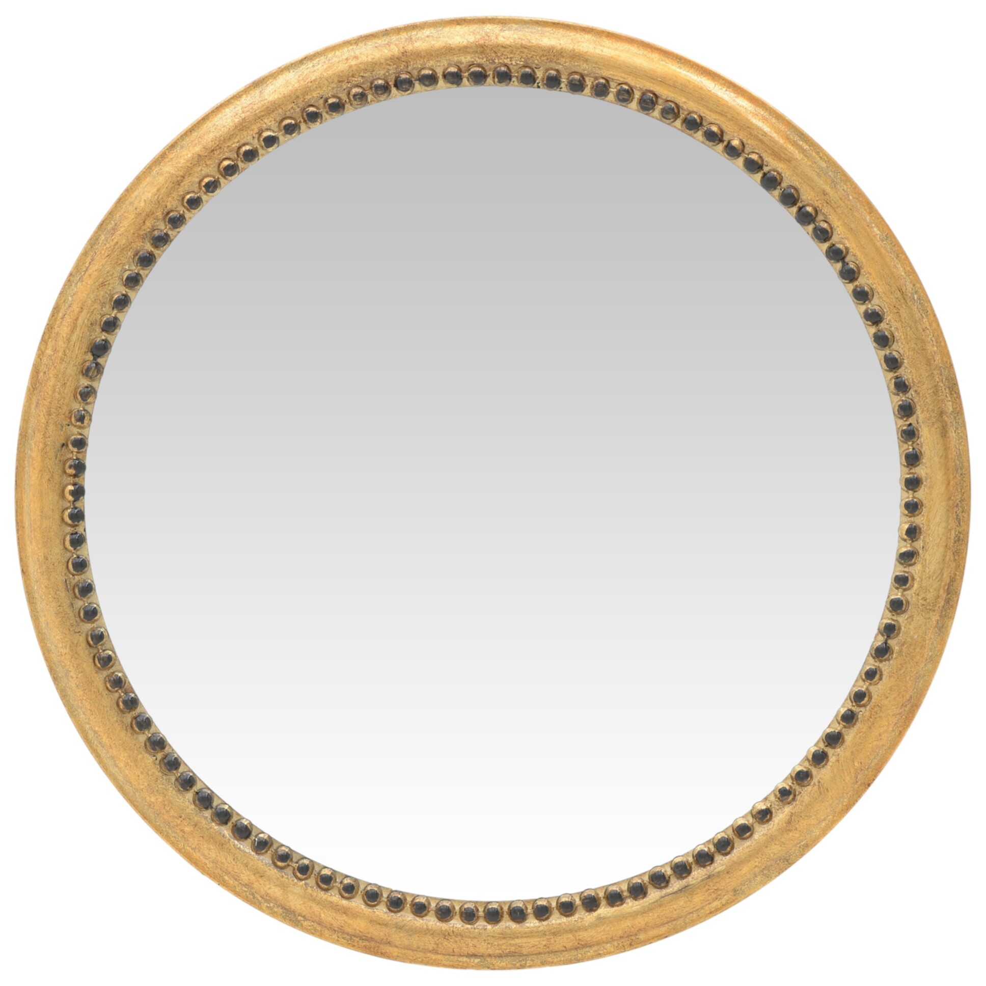 Зеркало настенное в металлической раме золото 111230