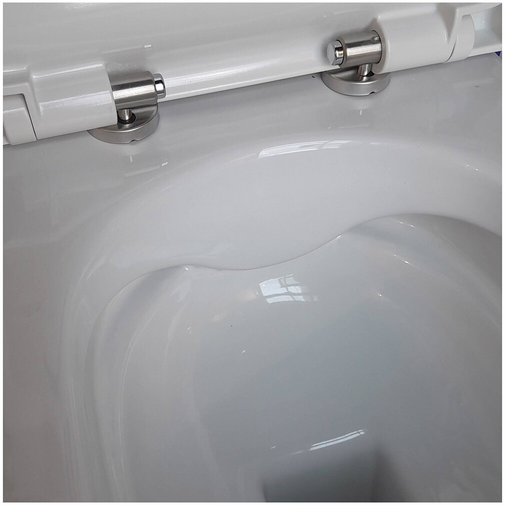 Унитаз подвесной безободковый белый Aquatek "Поларис" AQ0700-01 - изображение 5