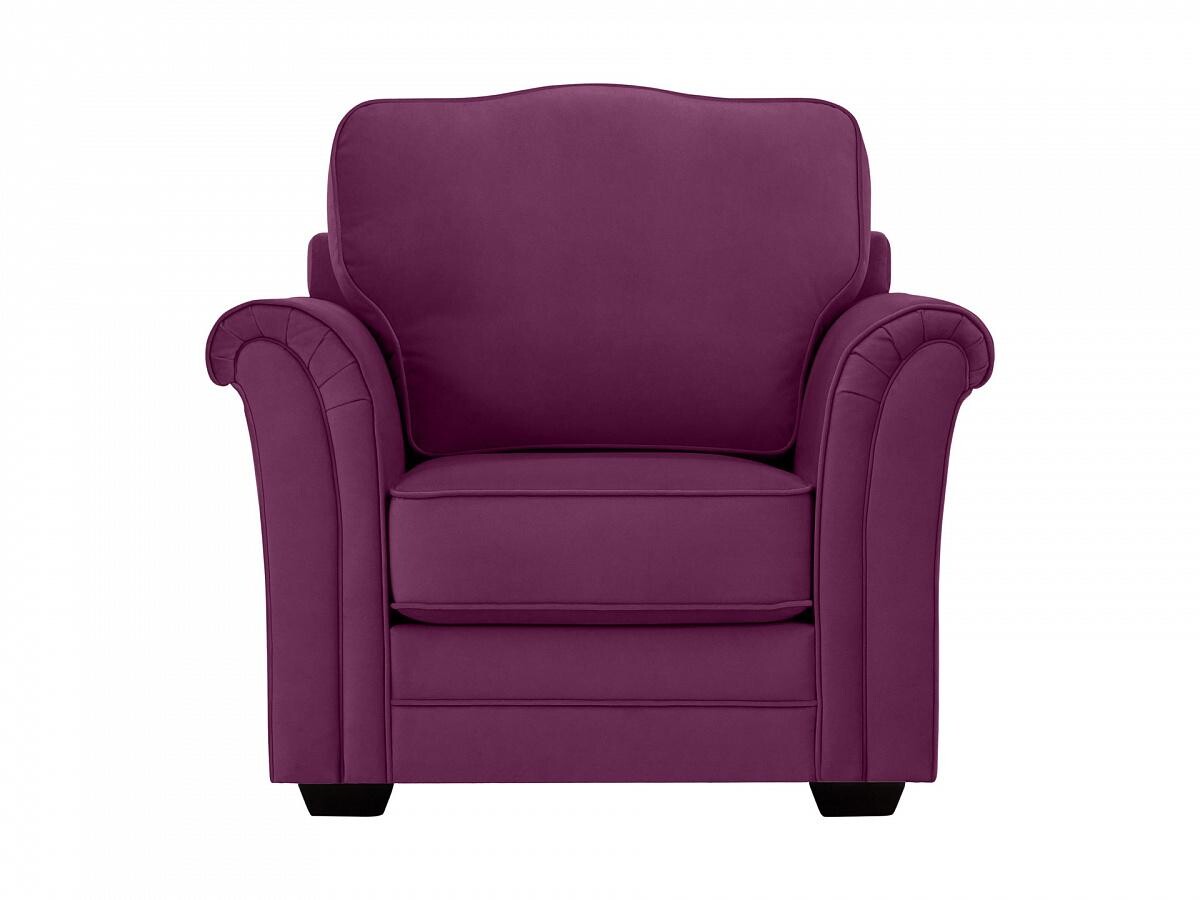 Кресло с мягкими подлокотниками фиолетовое Sydney