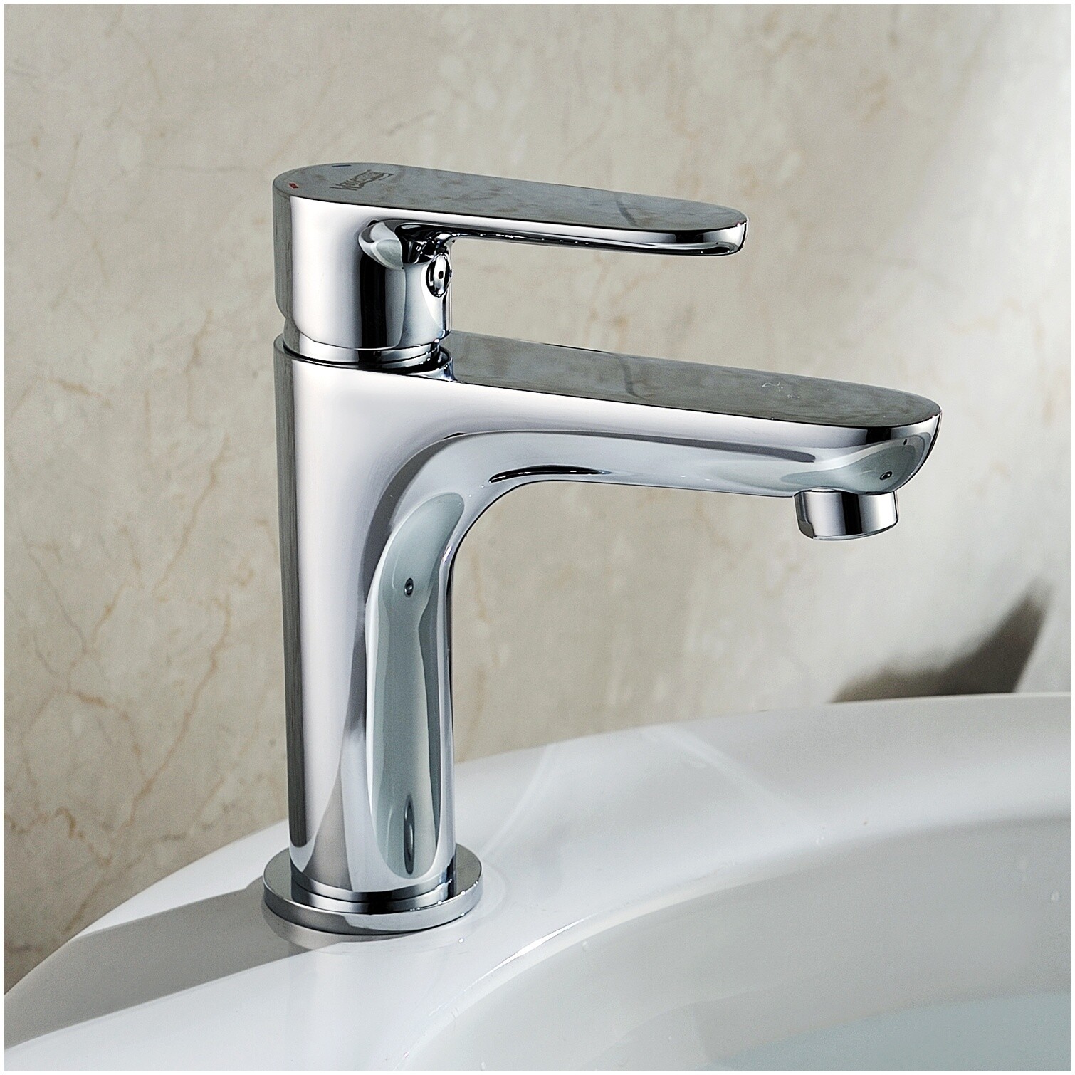 Смеситель для раковины из латуни хром Wasserkraft 3504