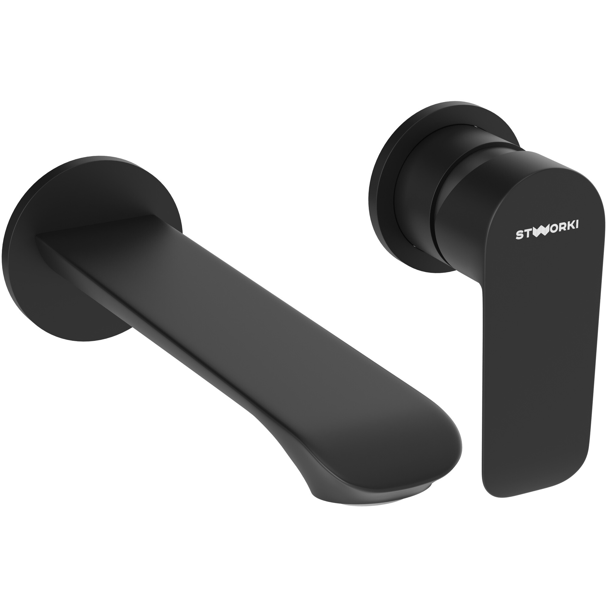 Смеситель для раковины встраиваемый черный Stworki &quot;Копенгаген&quot; S42040BK