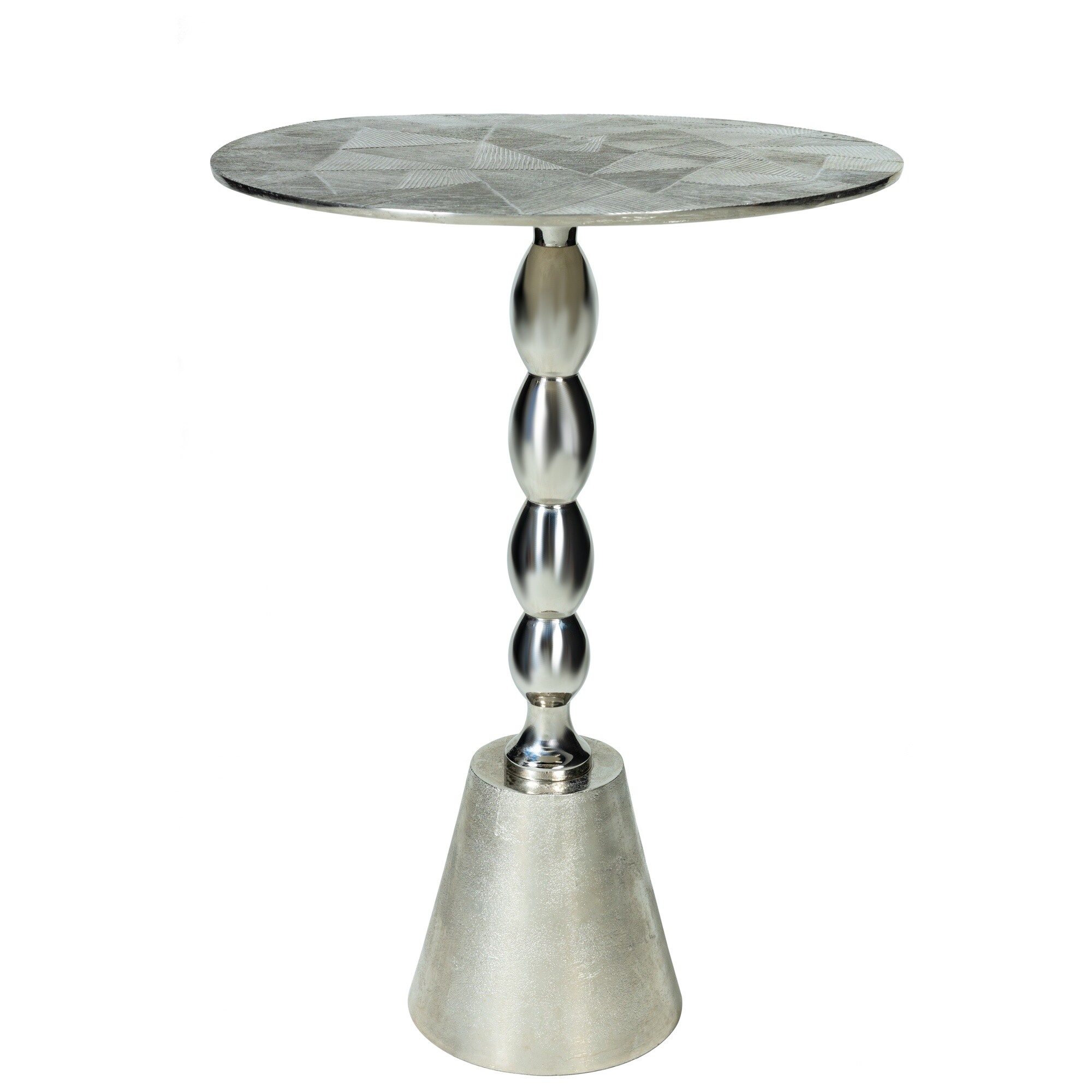 Кофейный столик серебряный 55х40 см Fancy TH02-M504-17