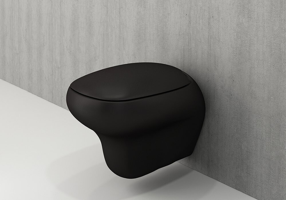 Унитаз подвесной с микролифтом матовый черный Bocchi Fenice A0327-004, 1166-004-0129 - изображение 6