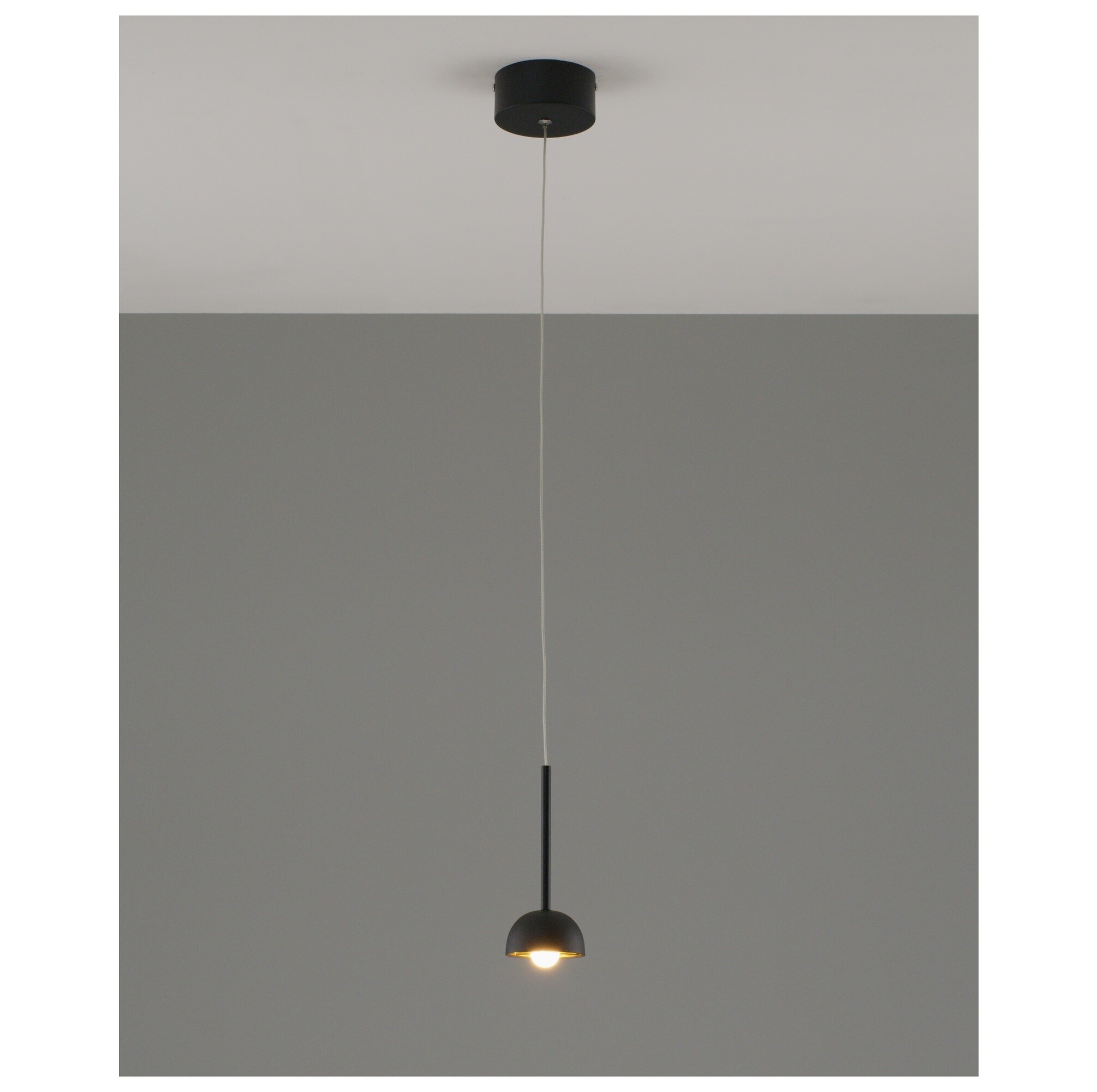 Подвесной светильник светодиодный черный Fiona V10891-PL