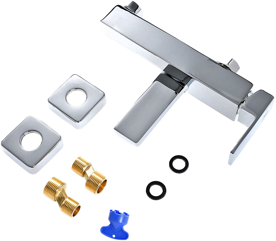 Смеситель универсальный для ванны с душем хром Stworki "Нюборг" NU-03cr - изображение 7