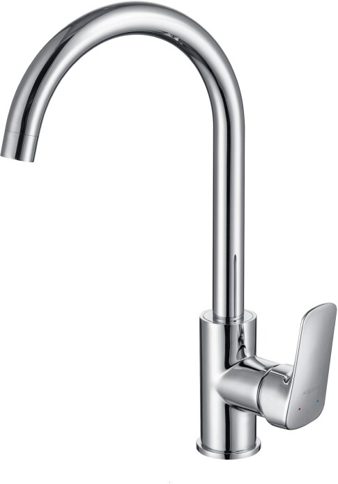 Смеситель для кухни с полукруглым изливом хром Aquatek &quot;Вега&quot; AQ1082CR