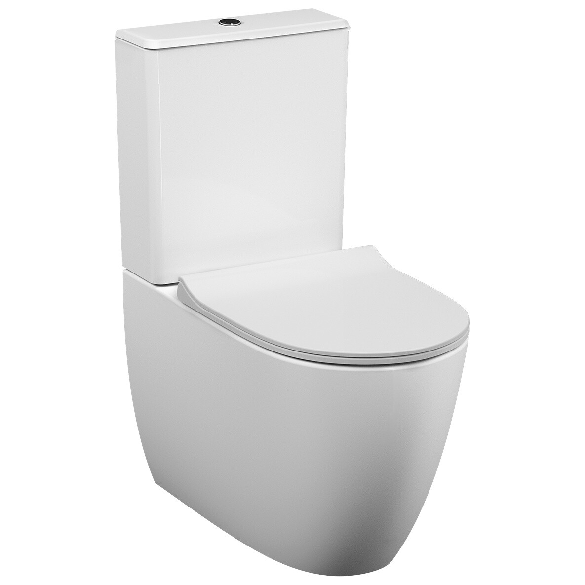 Унитаз напольный безободковый с микролифтом белый Vitra Sento Rim-ex back to wall 9830B003-7203