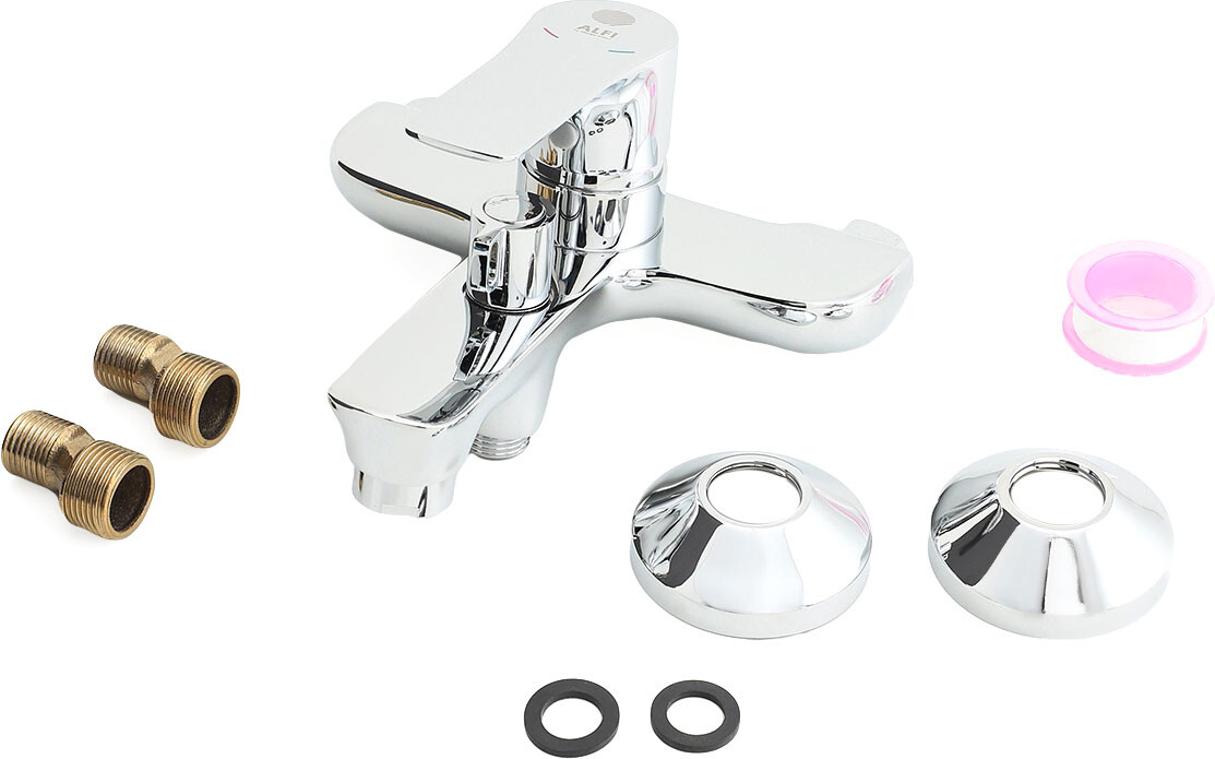 Смеситель для ванны однорычажный хром Stworki "Берген" BER-02cr - изображение 6