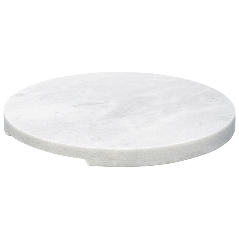 Блюдо сервировочное 20 см белый мрамор Marm