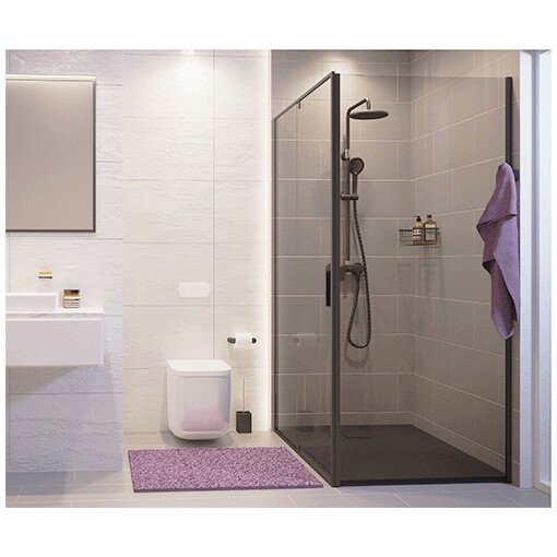 Душевой уголок квадратный 90х90 см черный Wasserkraft Elbe 74P03 - изображение 5