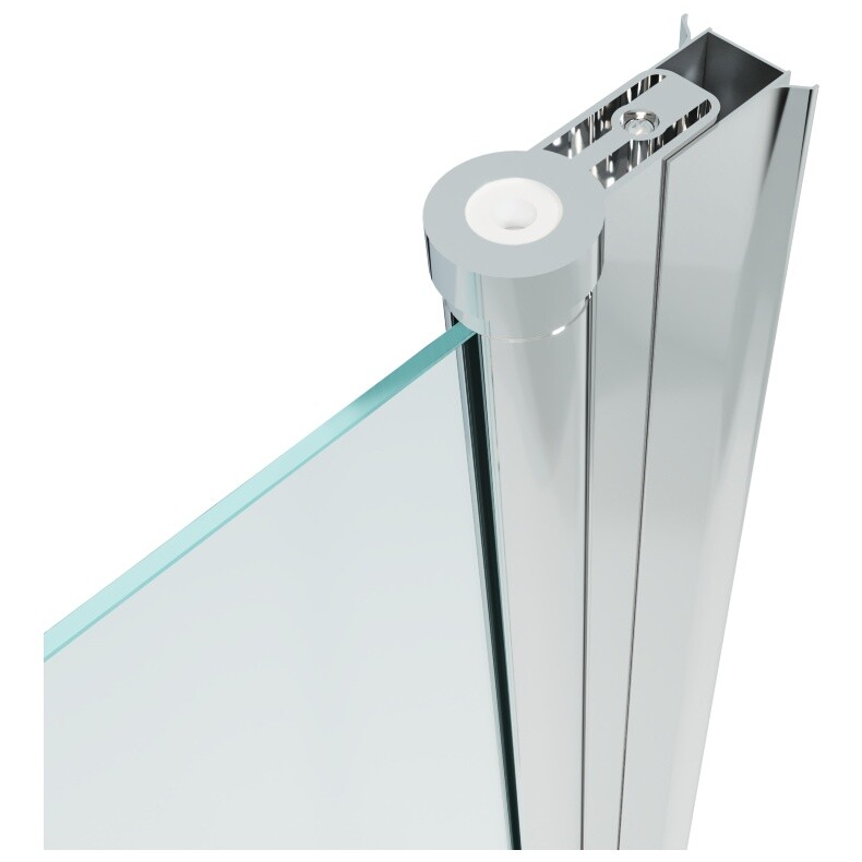 Душевая дверь распашная стеклянная 185х100 см хром "Дабл" Triton Щ0000036862 - изображение 11
