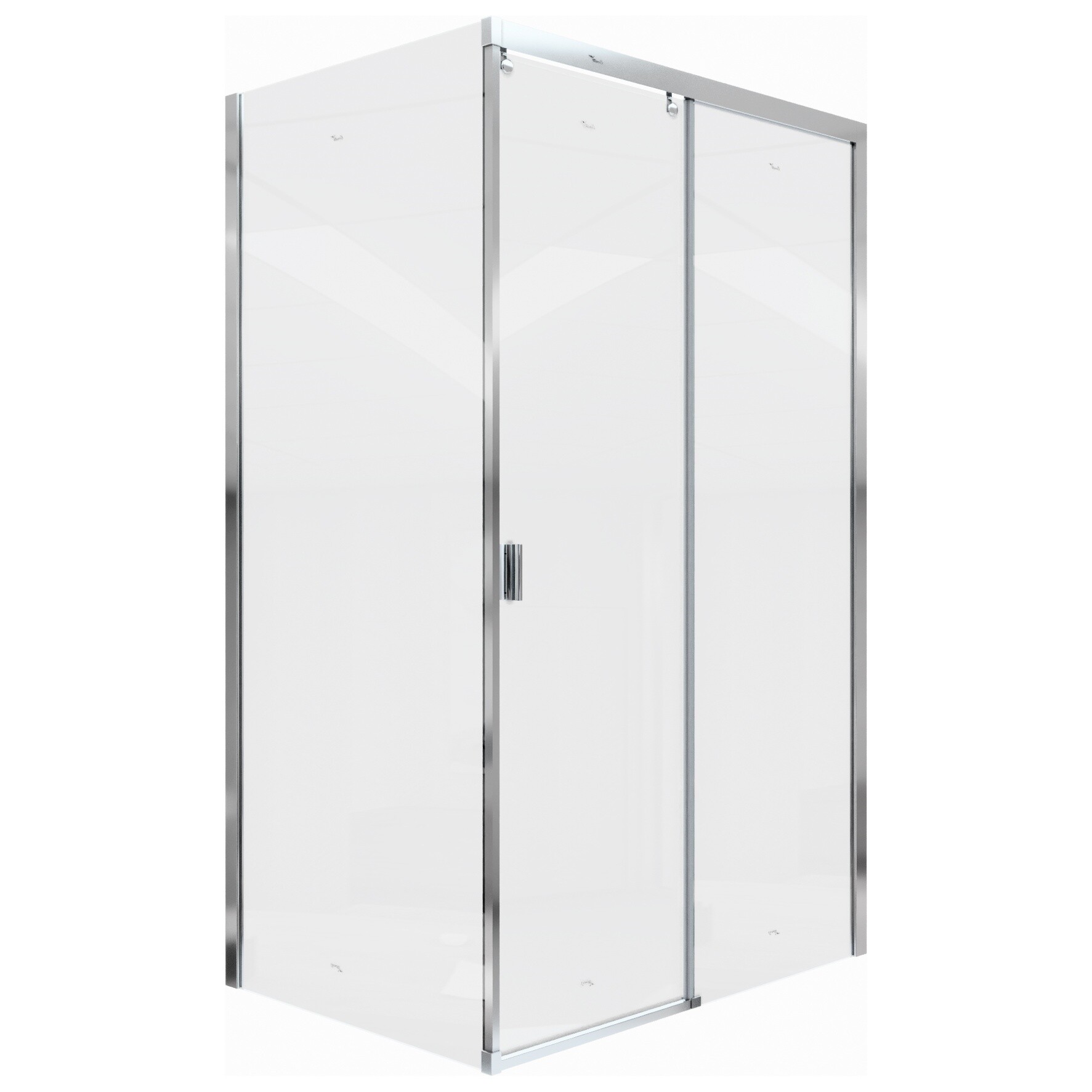 Душевой уголок прямоугольный правый 80x120 см хром Cerutti SPA Marbella 120 R