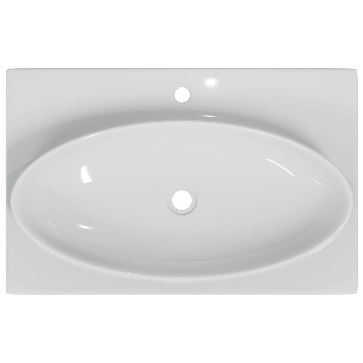 Умывальник из литого мрамора белый "СаНта Вега 70" - изображение 4