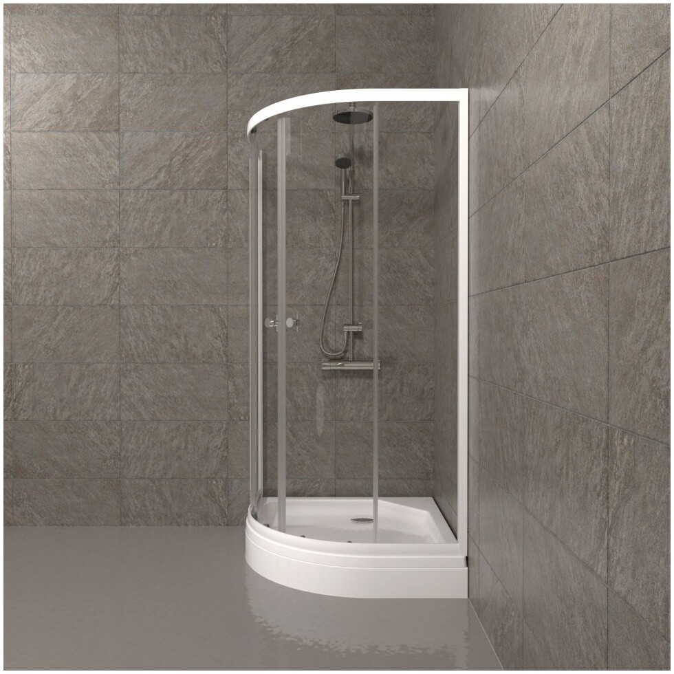 Душевой уголок 80х80 см белый Triton "Ультра А" Щ0000061784 - изображение 5