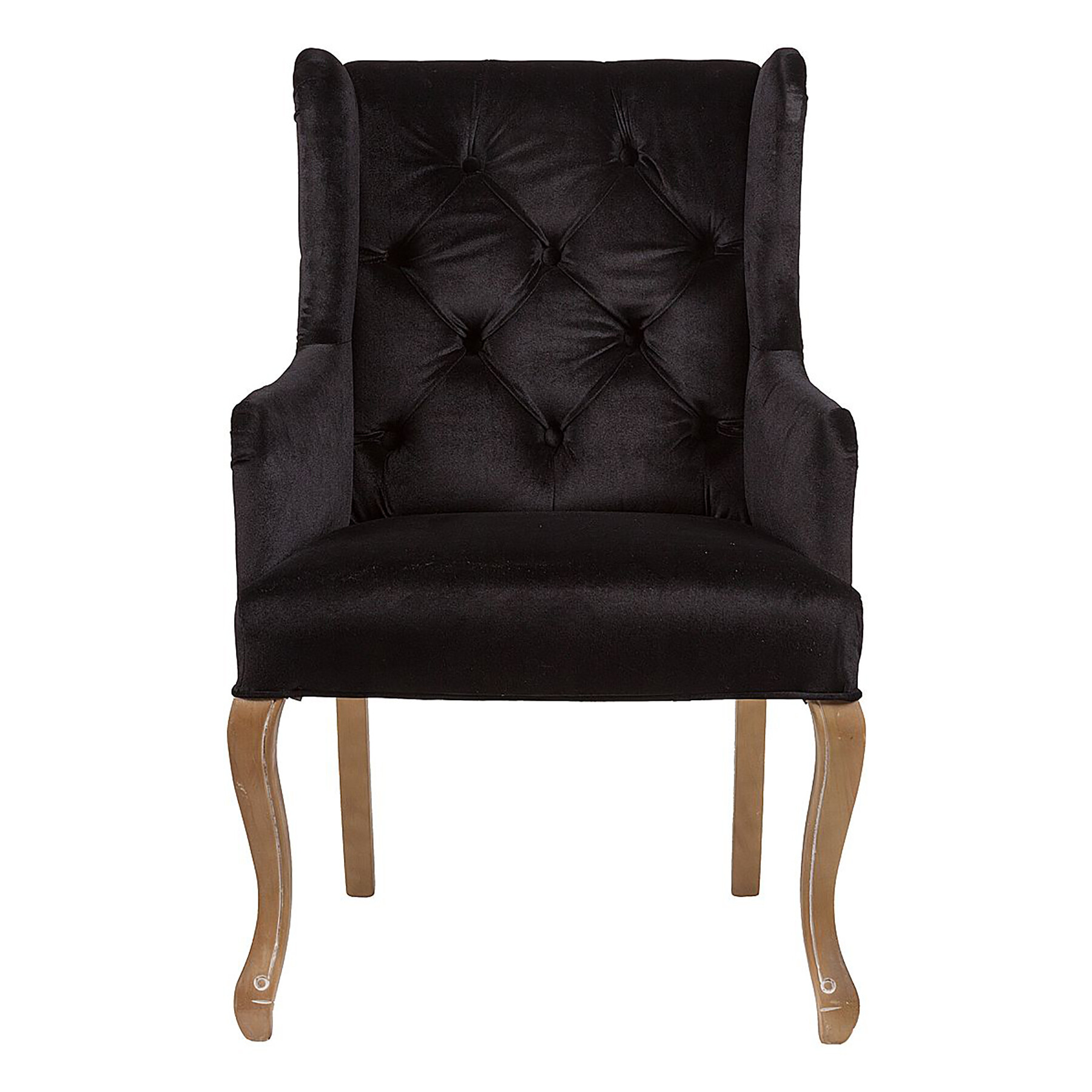 Кресло черное с ушами Ashby Chair