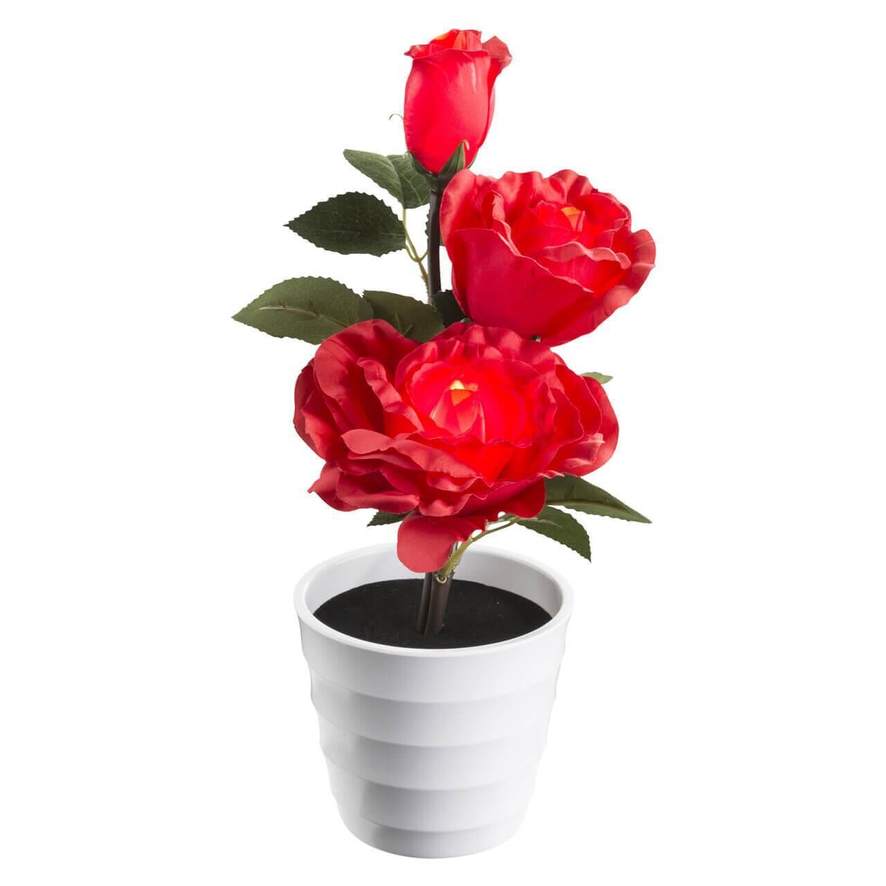 Настольная лампа в виде цветка декоративная &quot;Роза тройная&quot; Orphelia 28026