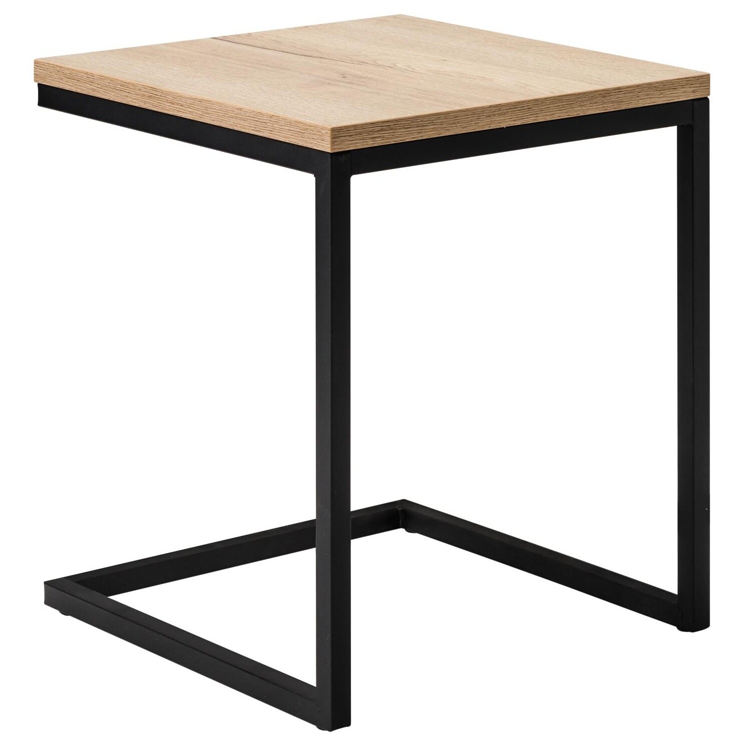 Кофейный столик бежевый с металлическими ножками 42 см Loft №1 &quot;Дуб натуральный&quot;