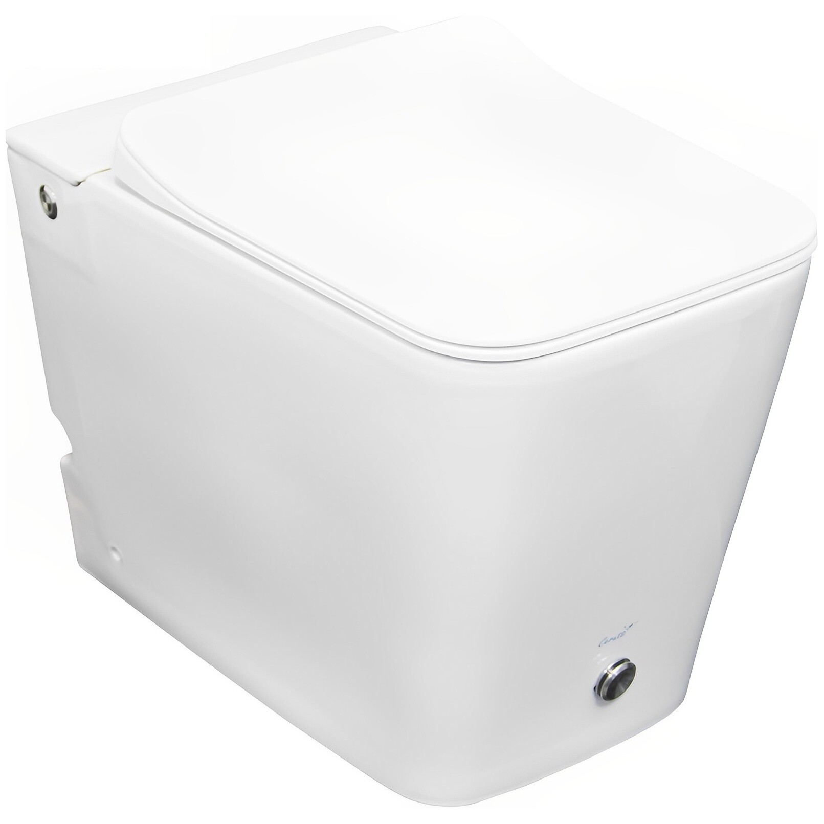Унитаз напольный безободковый с импульсным смывом белый Cerutti SPA Disgraza Pulse CT7269
