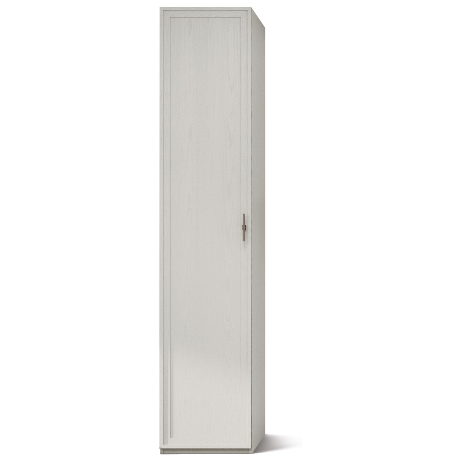 Шкаф-пенал платяной 50 см светло-серый Palmari