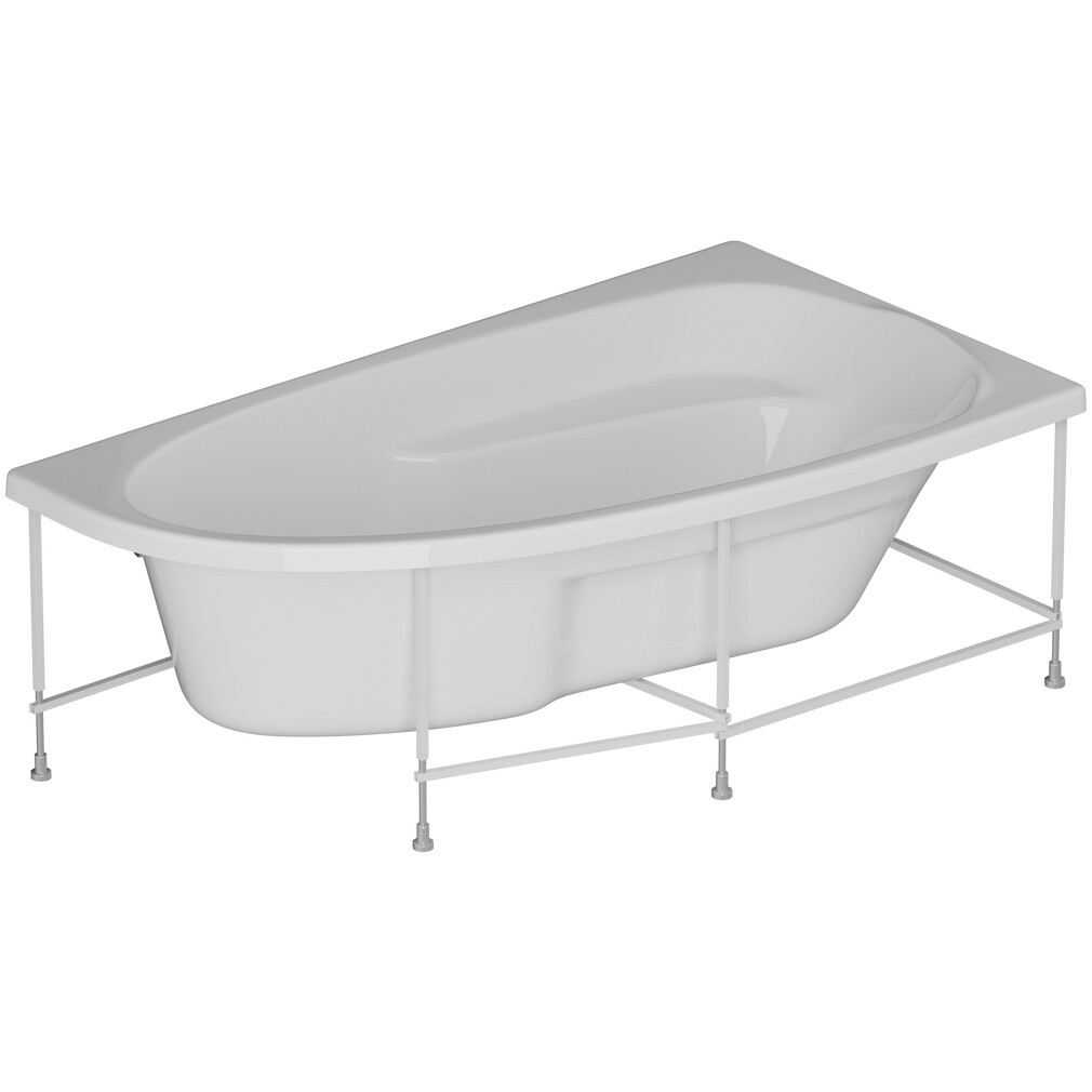 Акриловая ванна с каркасом 170x95 см белая Diwo "Валдай" L Щ0000055180, Щ0000055243 - изображение 12