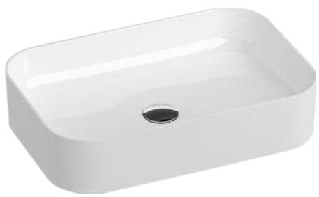 Раковина накладная керамическая прямоугольная 37х55 см белая Ravak Ceramic 550 R Slim