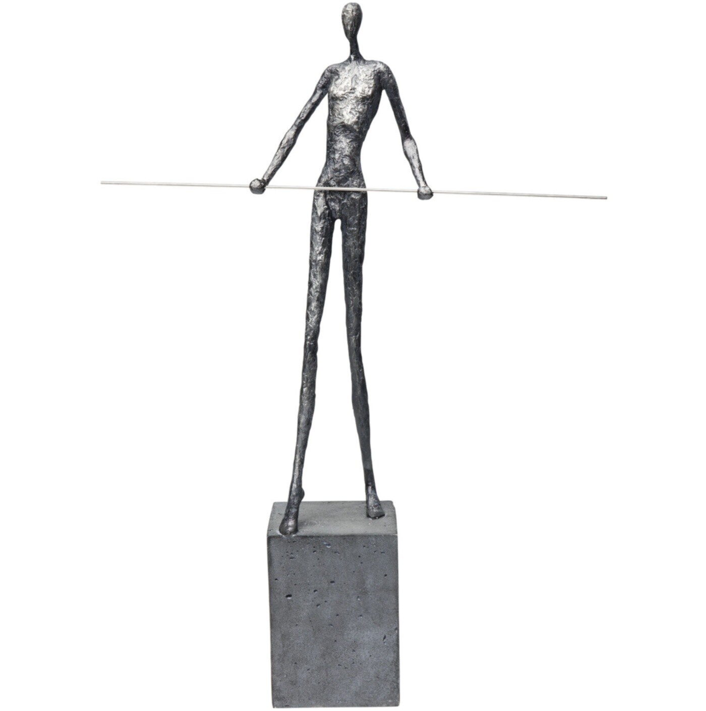 Статуэтка декоративная серая Trapeze