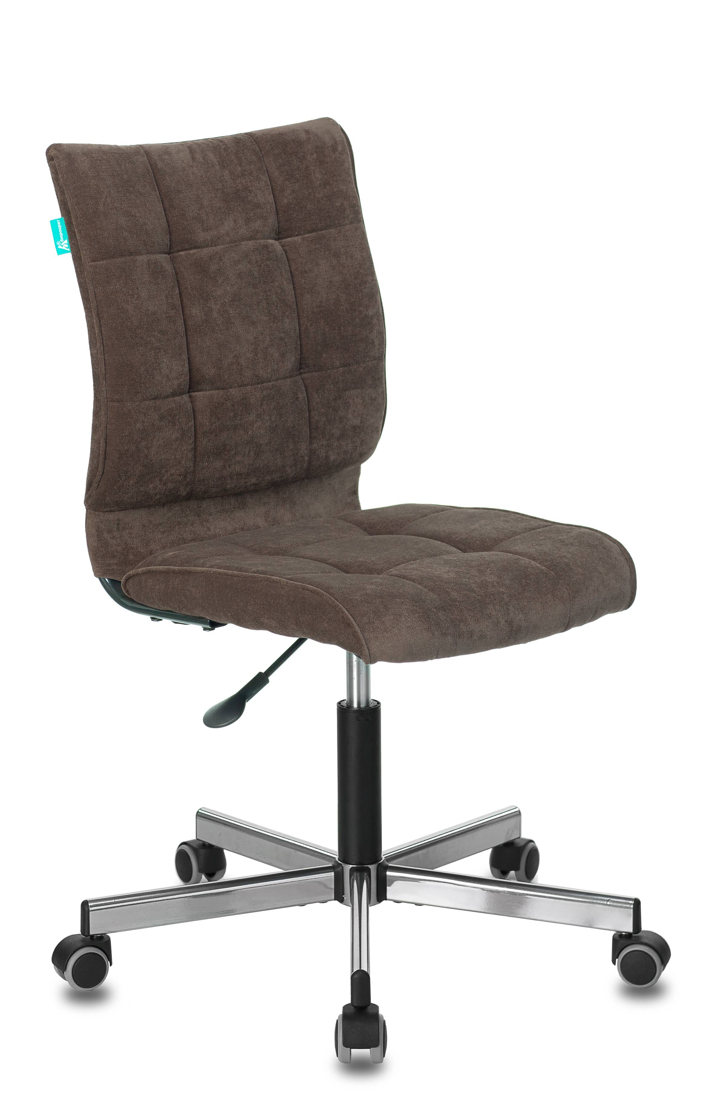 Компьютерное кресло темно-коричневое без подлокотников &quot;Бюрократ&quot; CH-330M