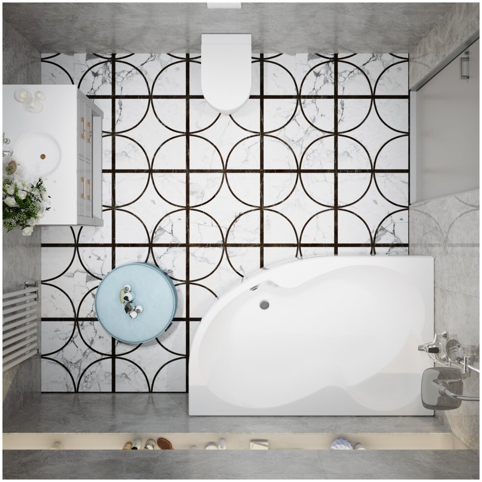 Ванна акриловая белая правая Triton "Мари 170" Щ0000046667 - изображение 6