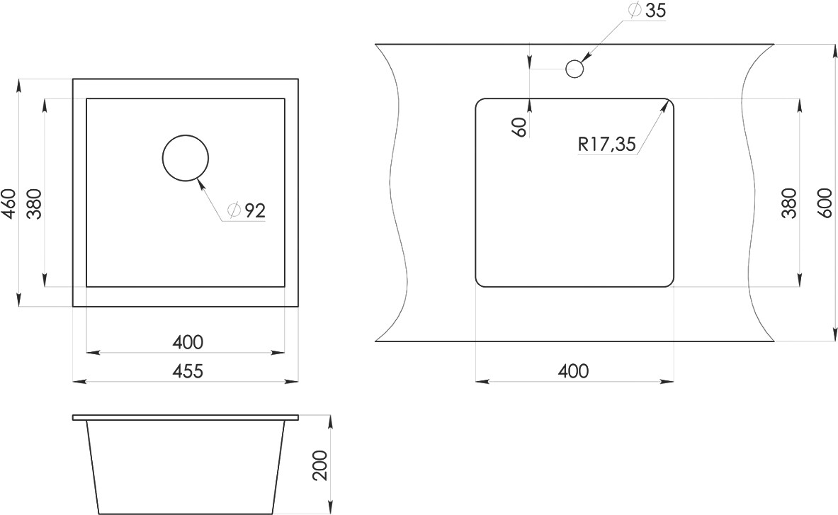 Мойка кухонная агат Domaci "Солерно" DMQ-1455.Р - изображение 4