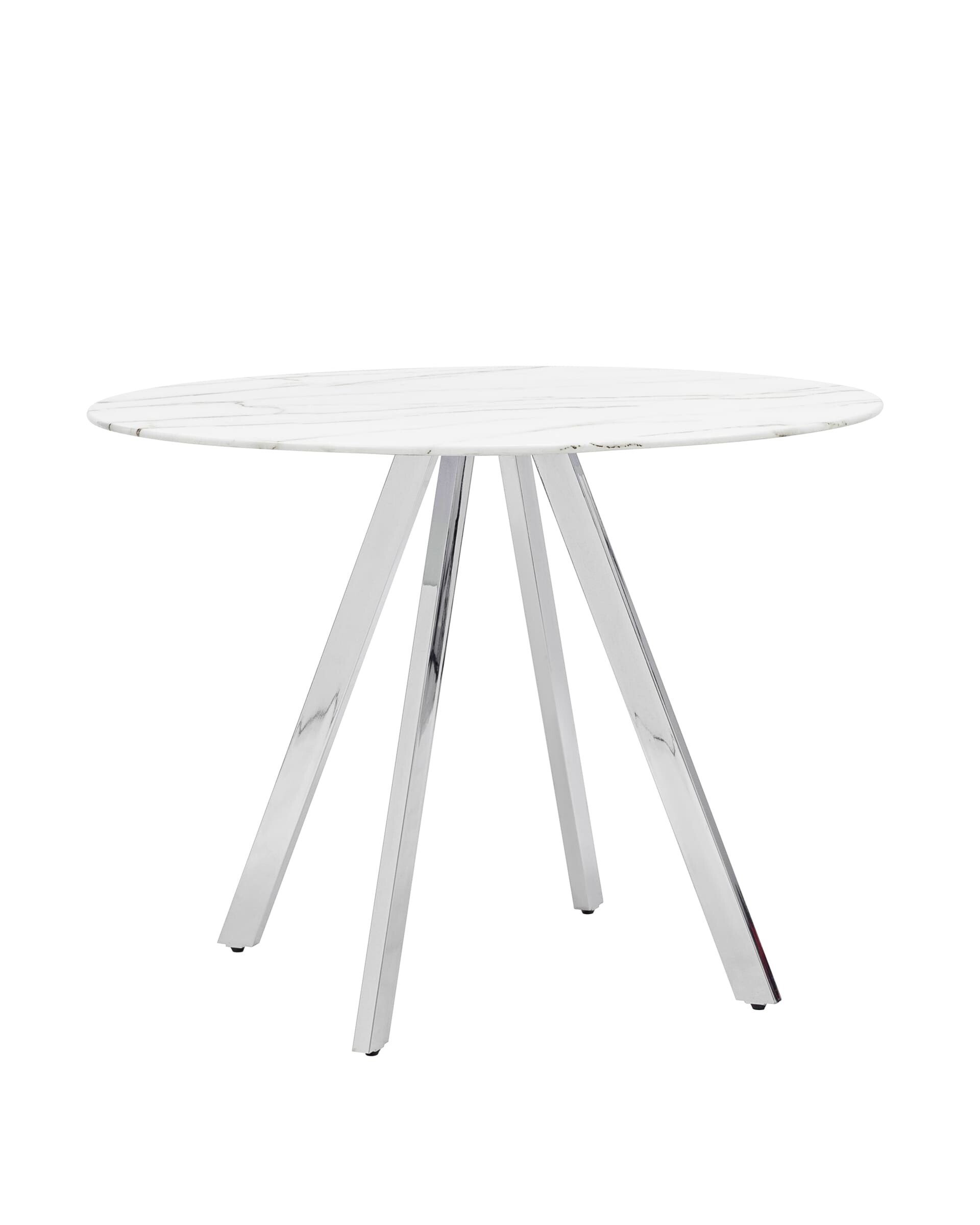Обеденный стол круглый диаметр 100 см белый &quot;Хьюстон&quot;