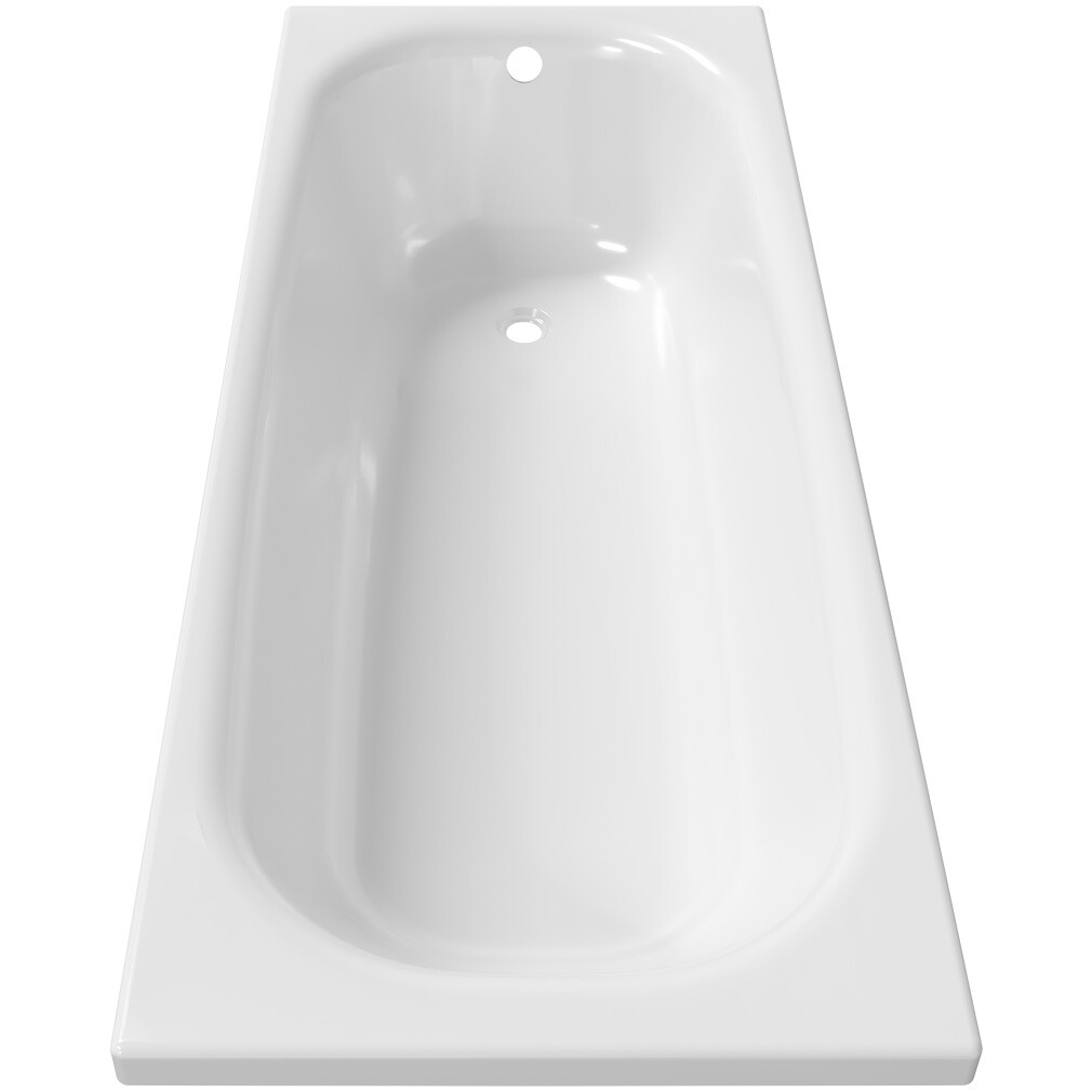 Ванна акриловая прямоугольная с каркасом 170x70 см белая Diwo "Анапа" - изображение 16