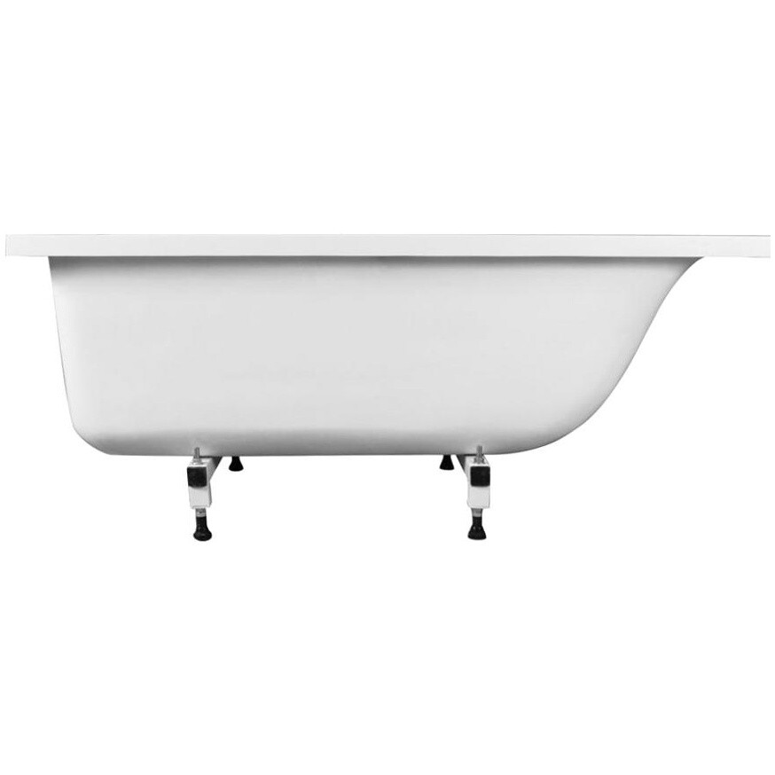 Ванна из искусственного камня прямоугольная с ножками 190x90 см белая Stworki "Ольборг" - изображение 9