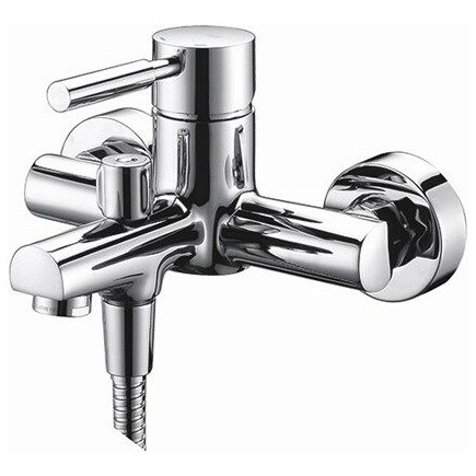 Душевой комплект с лейкой и коротким изливом хром Wasserkraft Main 4101 - изображение 1