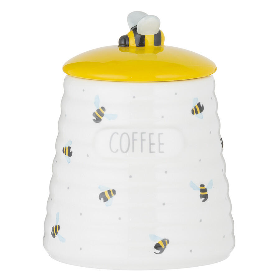 Емкость для хранения кофе белая Sweet Bee