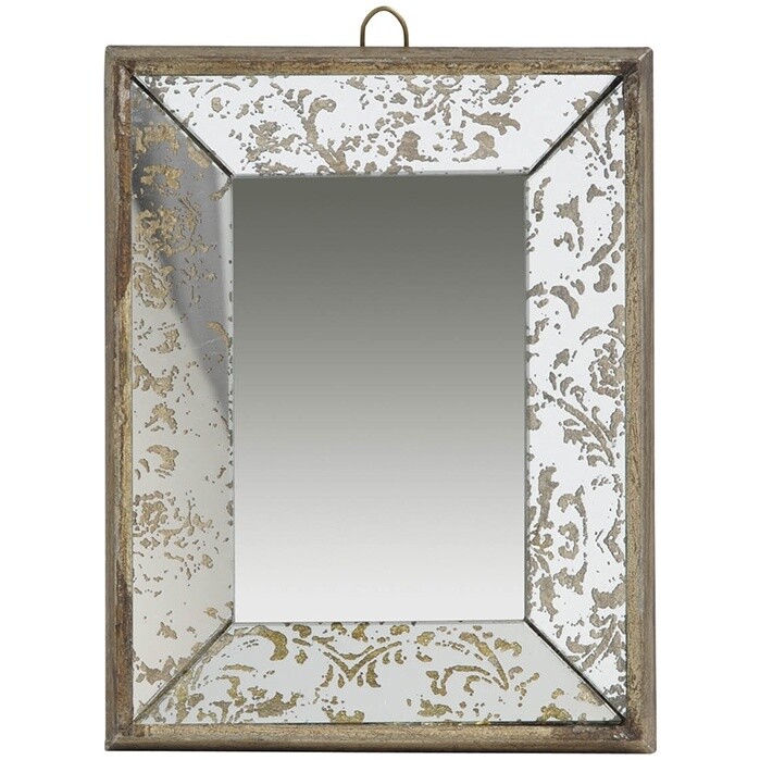 Зеркало настенное винтажное 24х31см серебро Dorthea
