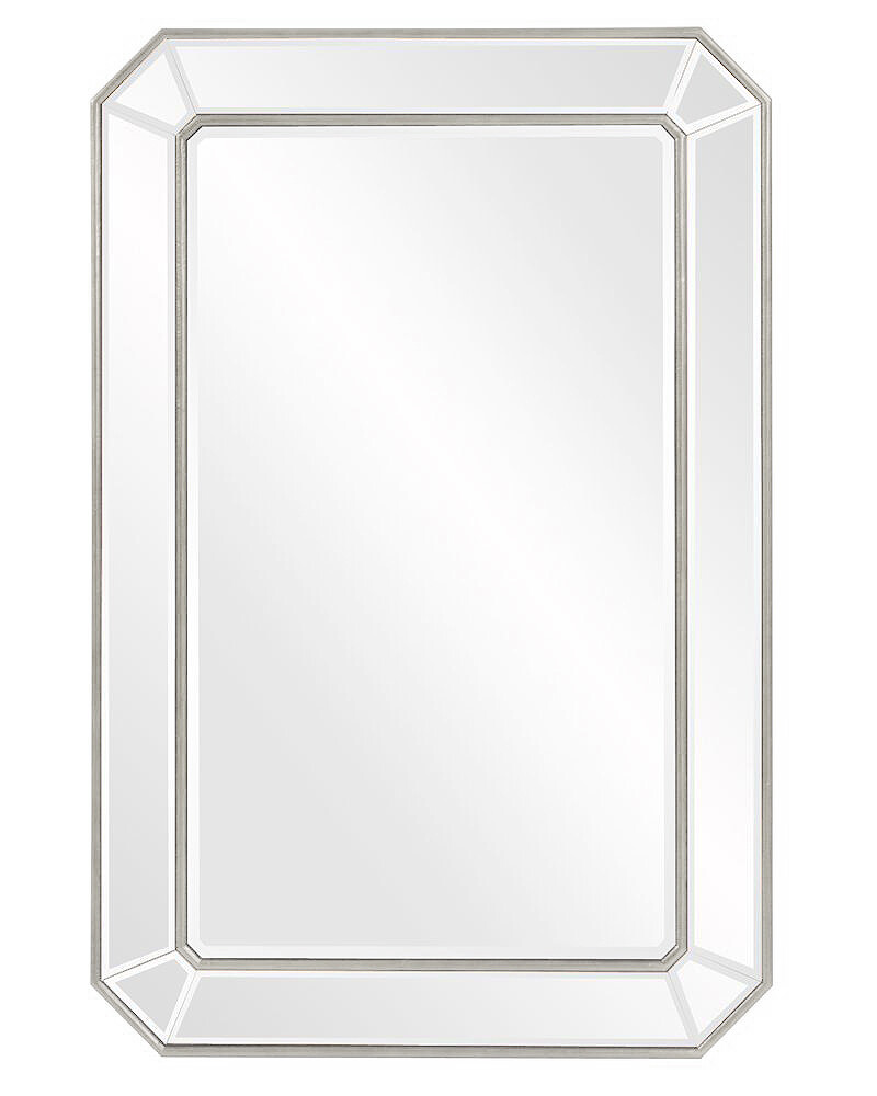 Зеркало настенное прямоугольное в серебряной раме &quot;Леннокс&quot;