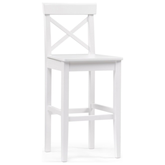 Полубарный стул деревянный белый &quot;Алзе&quot;