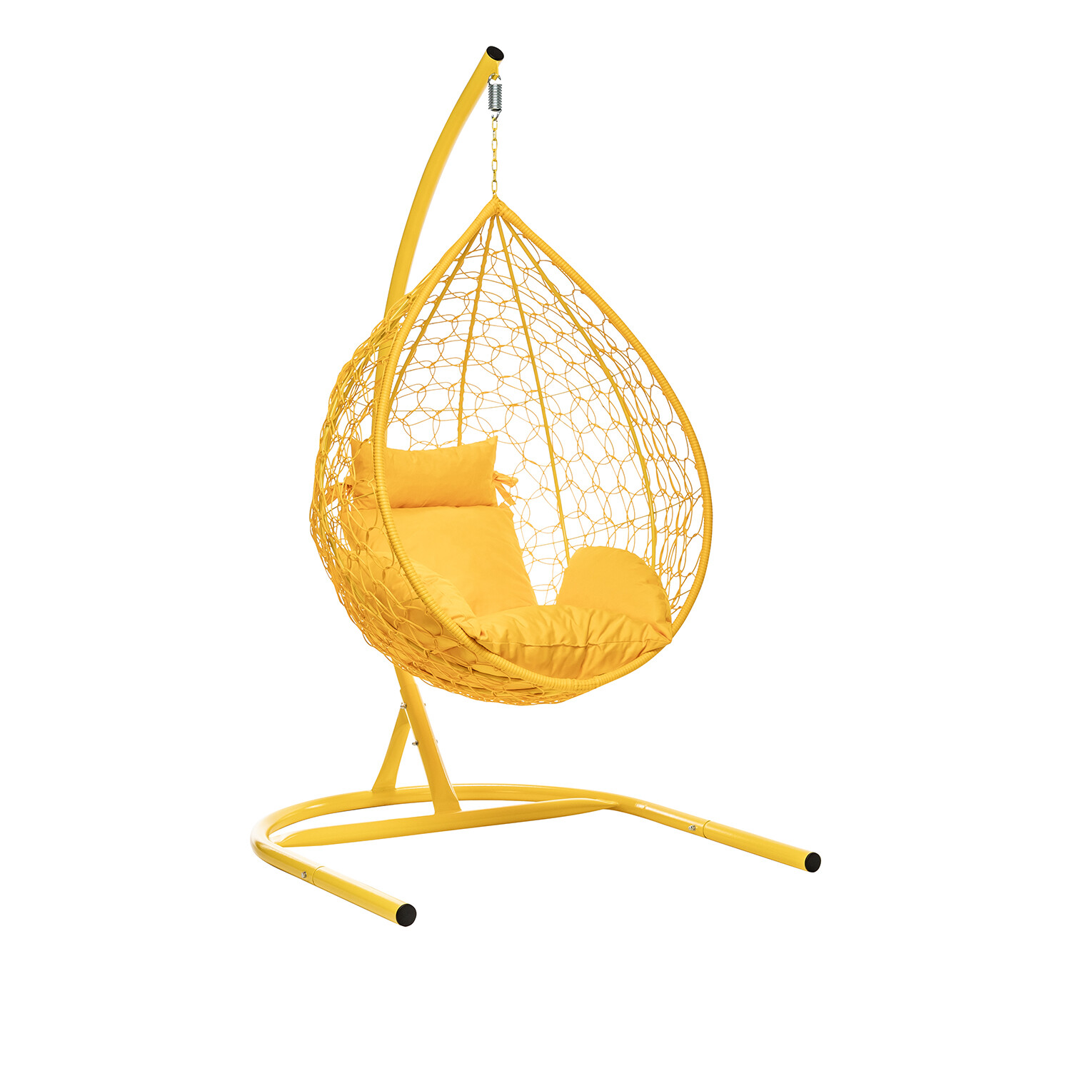 Подвесное кресло плетеное желтое &quot;Мале&quot;