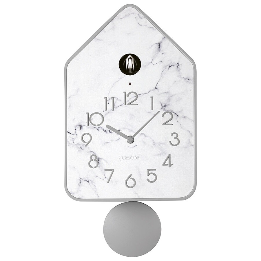 Часы настенные с маятником темно-серые QQ-UP