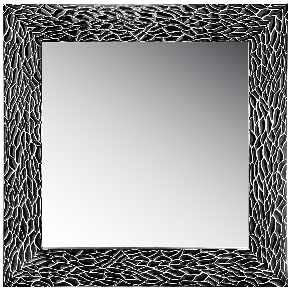 Зеркало настенное в раме 60х60 см черное 541-779