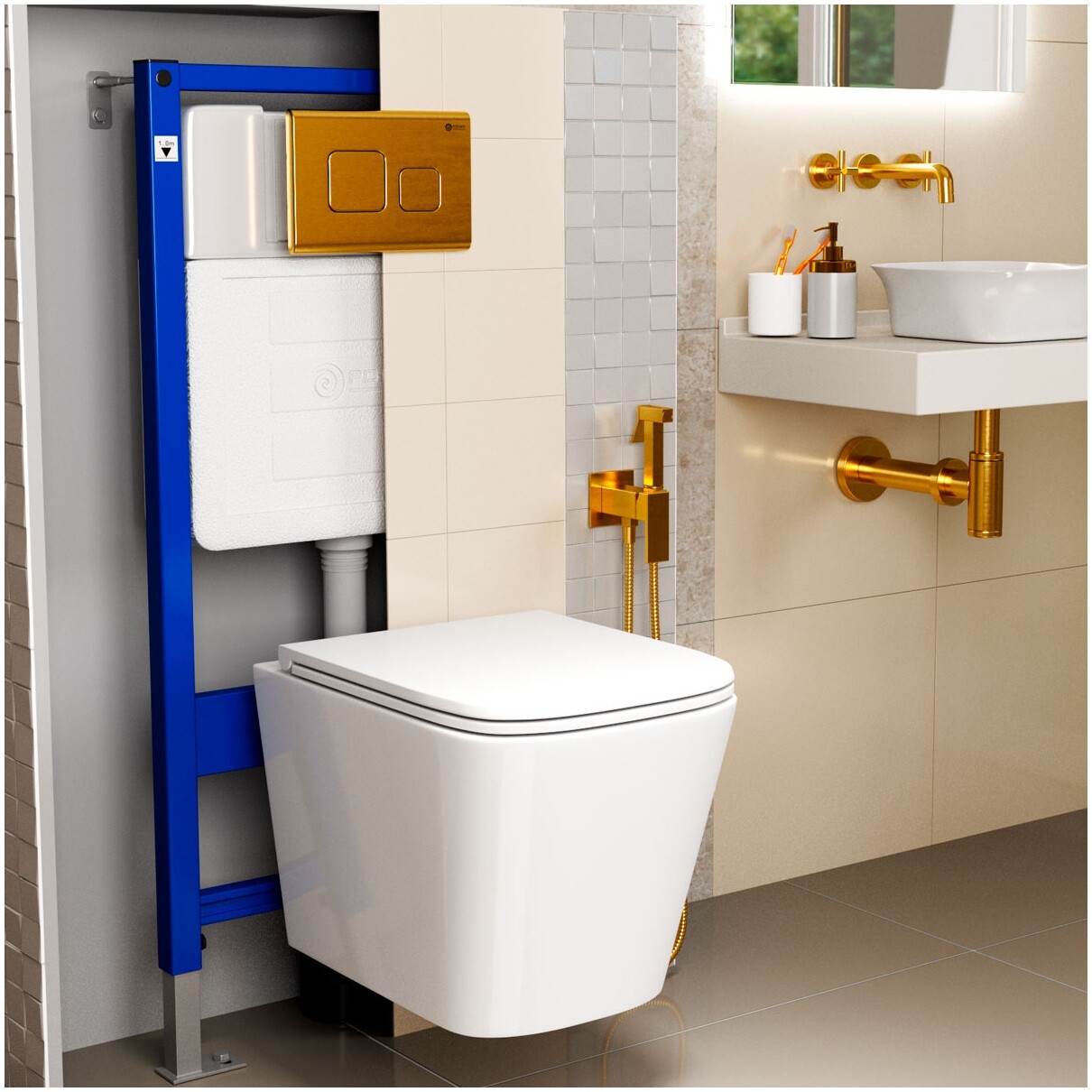 Унитаз подвесной безободковый с сиденьем микролифт белый Point "Ника" PN41081 - изображение 6