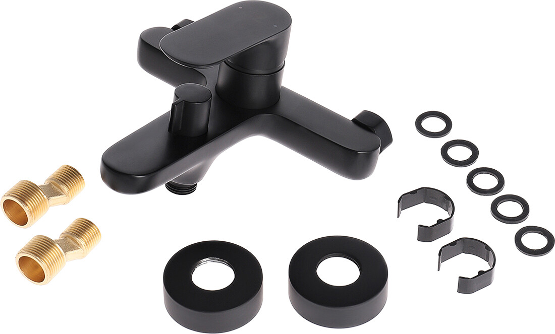 Смеситель для ванны черный Stworki "Ноттвиль" NO-04b - изображение 9