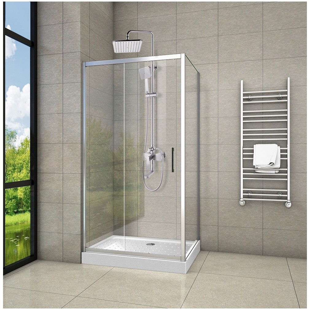 Душевой уголок прямоугольный 120х80 см хром Cerutti SPA Gloria 120 - изображение 8