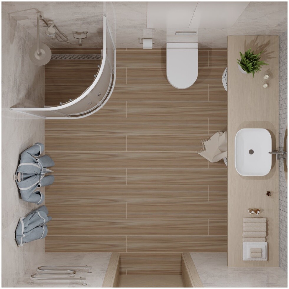 Душевой уголок 100х100 см белый Triton "Лайт" Щ0000064834 - изображение 5