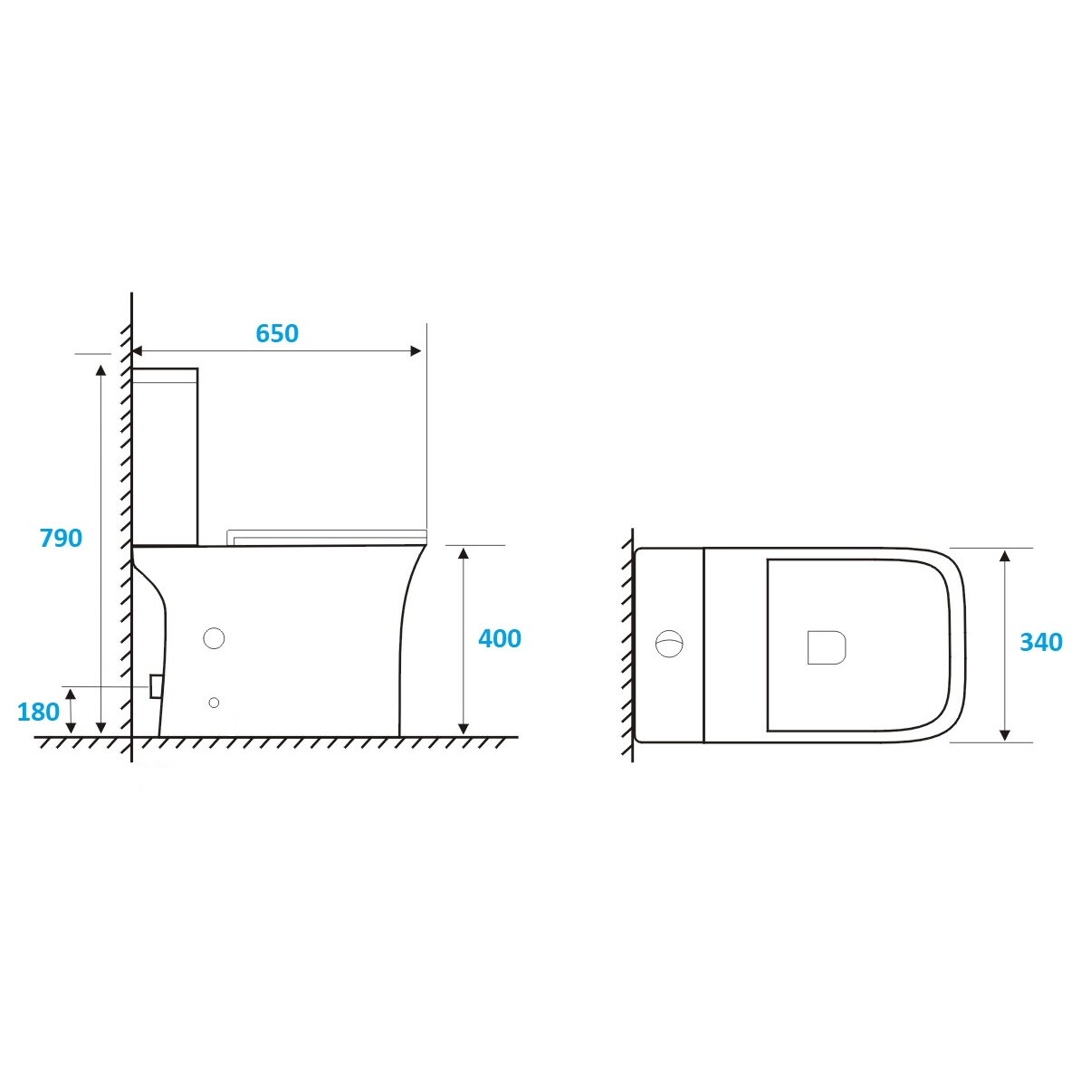 Унитаз напольный безободковый с сиденьем микролифт черный Cerutti SPA Vettore MB CT9241 - изображение 8