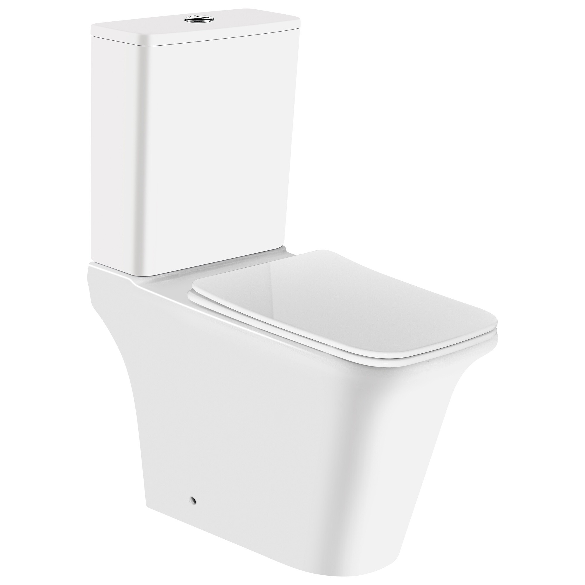 Унитаз напольный безободковый с сиденьем белый Cerutti SPA NIivolet CT8457